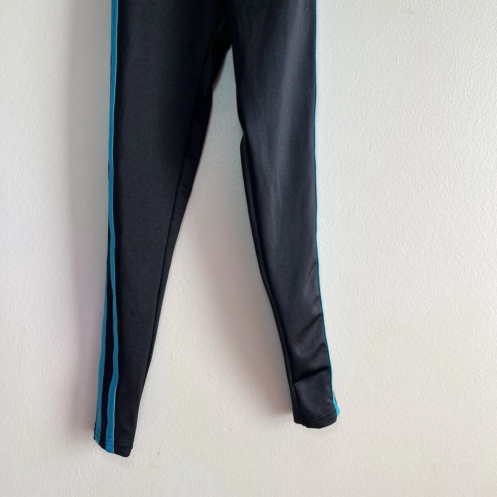 Weissman Dance Jumper Girls Size SC Small Child Black With 2 Blue Stripes Dance